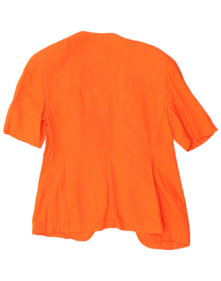 Conjunto feminino Genny de 2 peças US 10 linho laranja grande