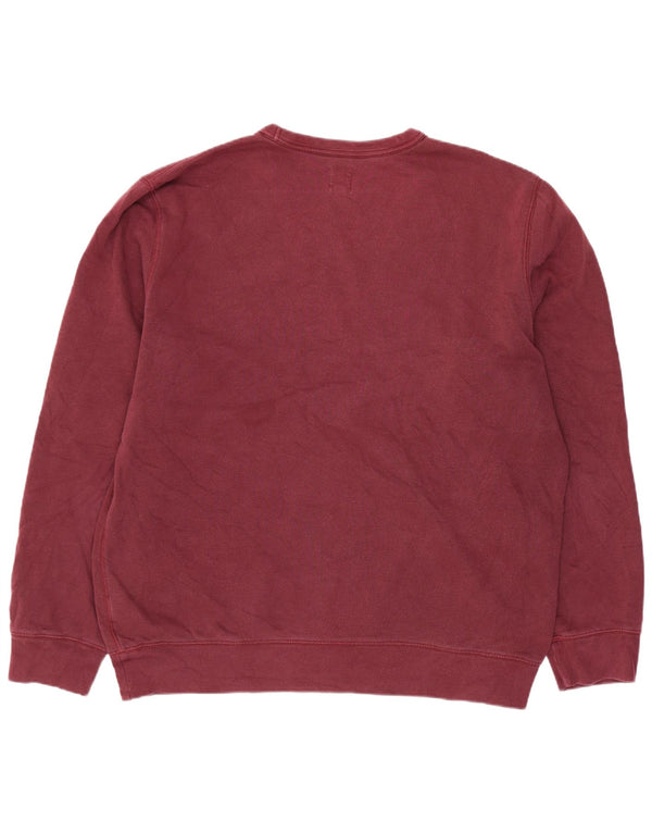 Moletom gráfico masculino Gap Jumper grande algodão Borgonha