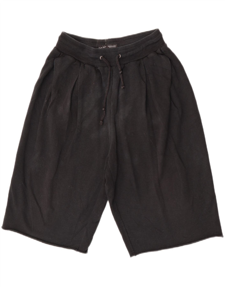 Zara Bermuda esportiva masculina bermuda média preta