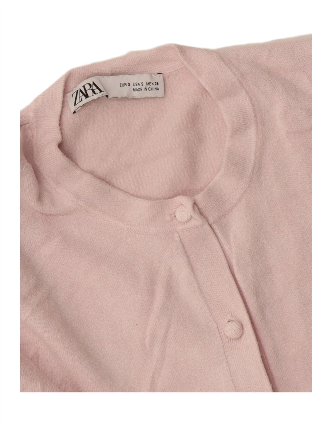 Suéter cardigã feminino Zara Reino Unido 10 pequeno rosa