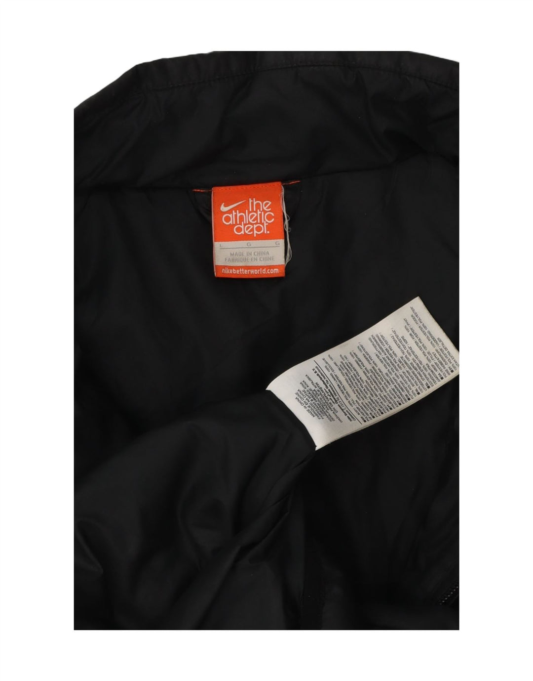 Jaqueta acolchoada masculina Nike UK 40 grande poliéster preto