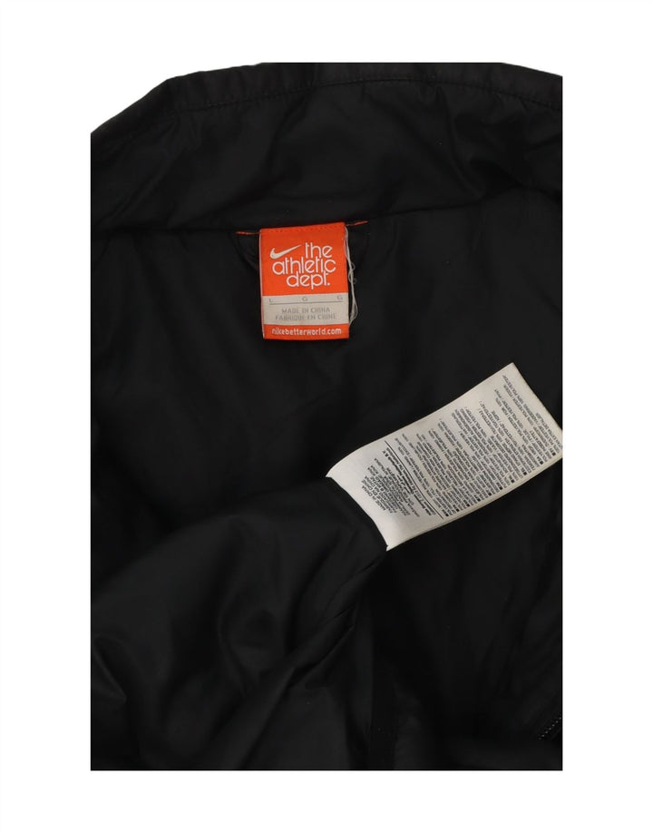 Jaqueta acolchoada masculina Nike UK 40 grande poliéster preto
