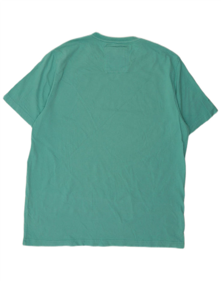 J. Crew Camiseta masculina Top XL algodão turquesa