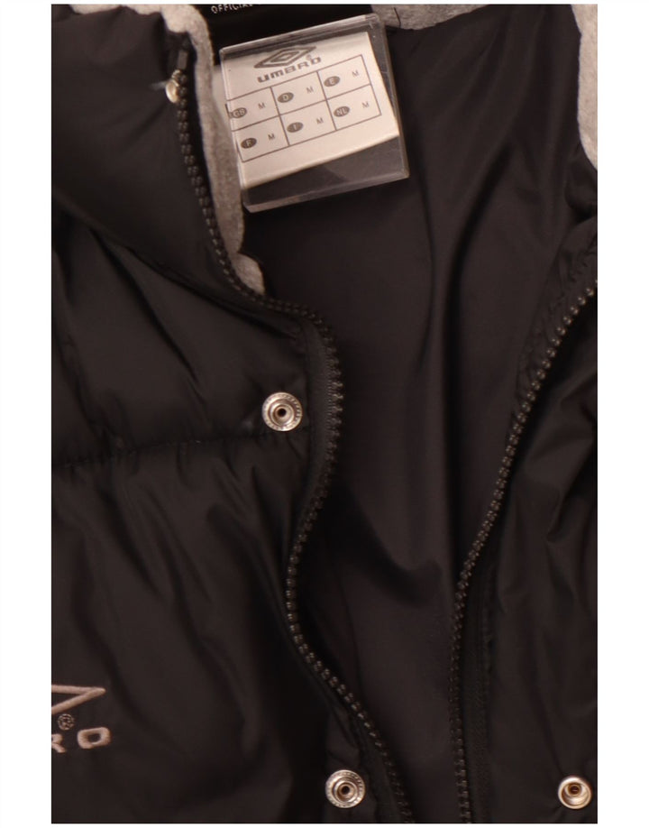 Jaqueta acolchoada masculina Umbro UK 38 médio preto nylon