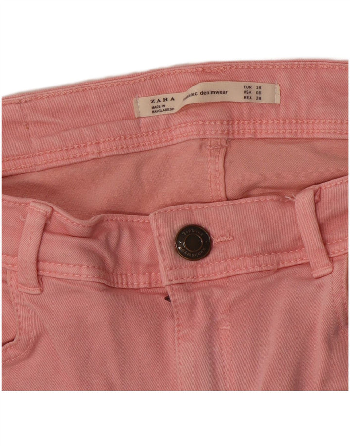 ZARA Jeans Skinny Feminino EU 38 Pequeno W28 L31 Rosa