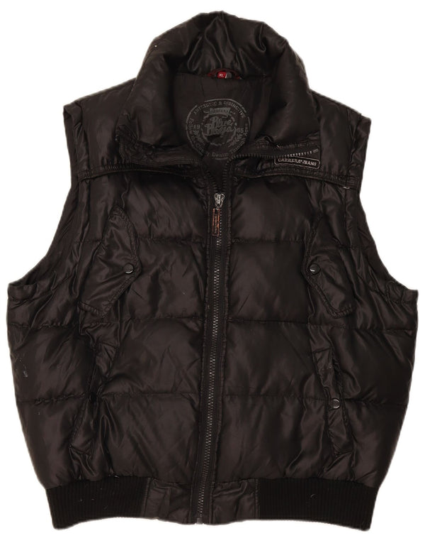 Colete acolchoado masculino Carrera UK 42 XL preto poliéster