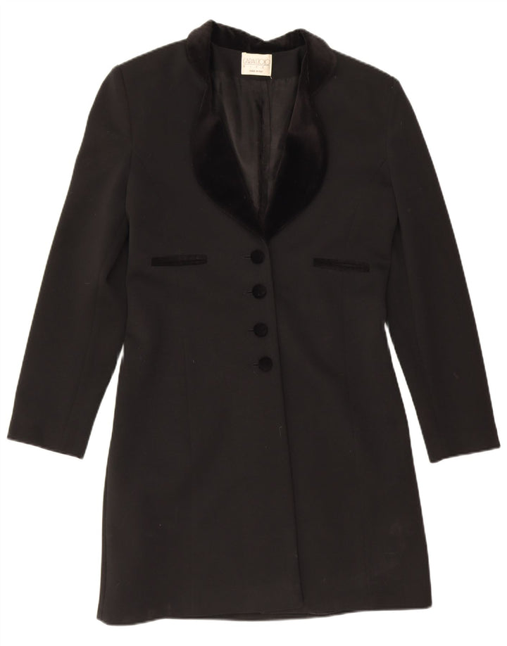 Conjunto feminino Caracciolo de 4 botões e 2 peças IT 44 poliéster preto médio