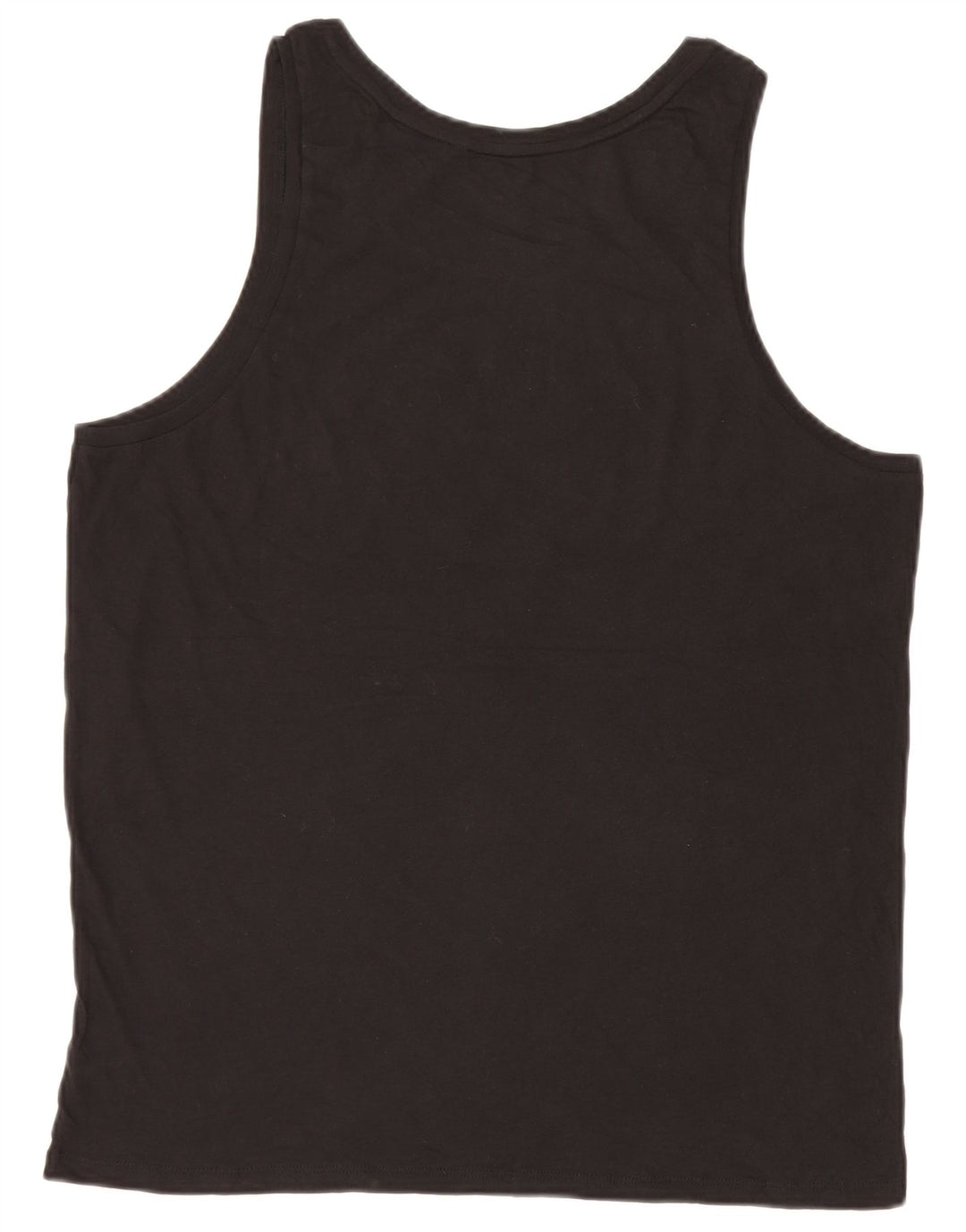 Guess Mens Colete Gráfico Top Grande Algodão Preto