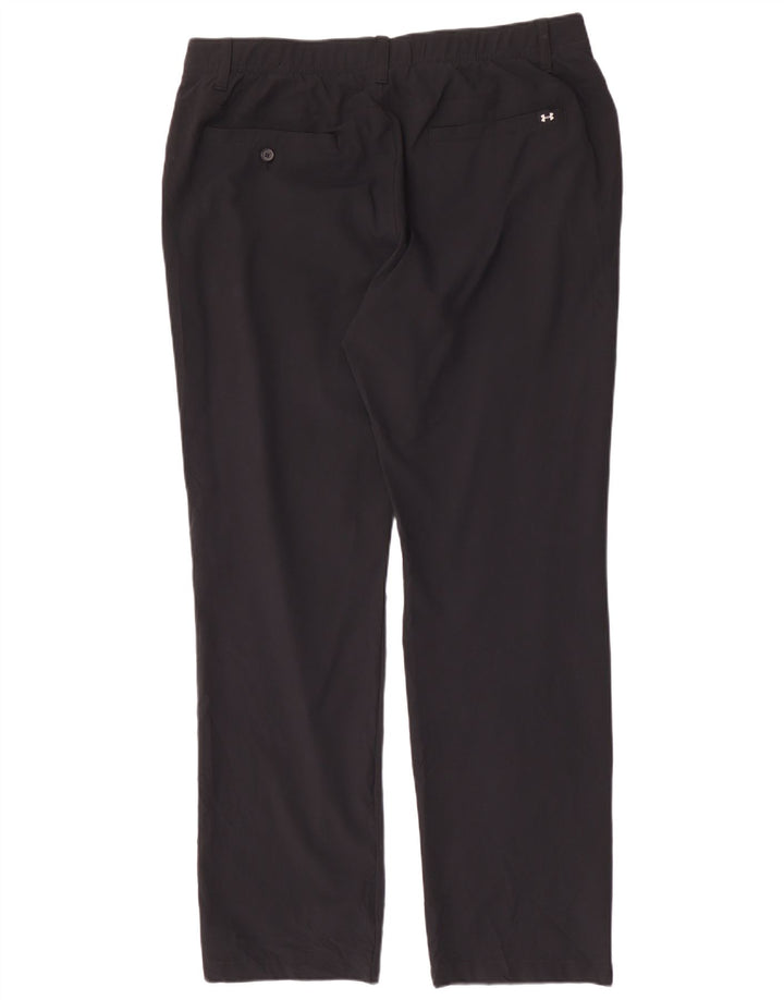 Calça chino reta masculina UNDER ARMOUR W38 L32 poliéster preto