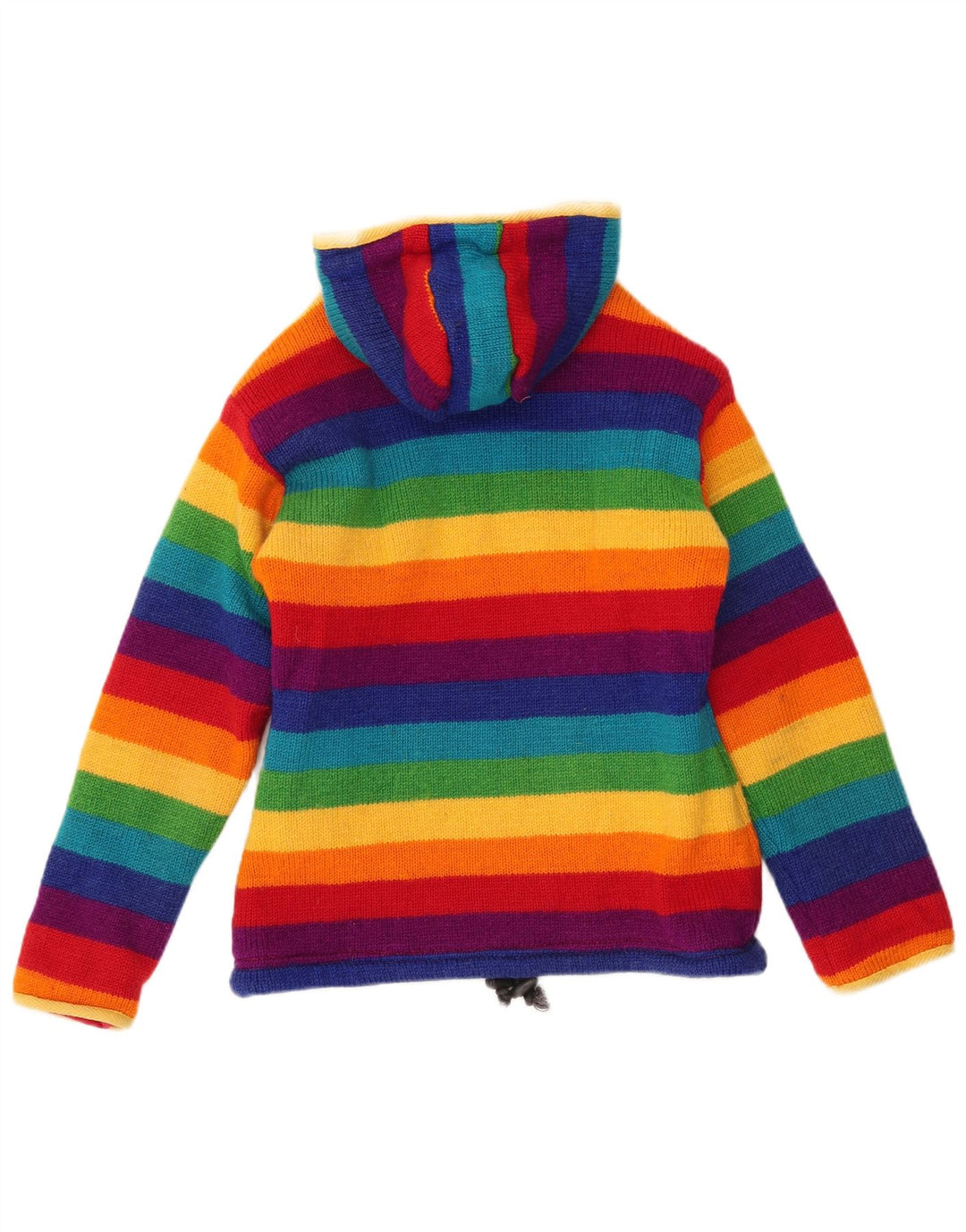 Suéter Cardigan Feminino Vintage Reino Unido 12 Médio Multicolorido Colorido