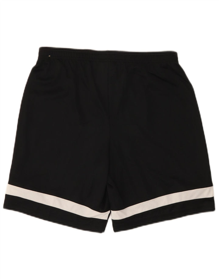 Shorts esportivos masculinos Nike Dri Fit pequenos pretos em poliéster colorblock