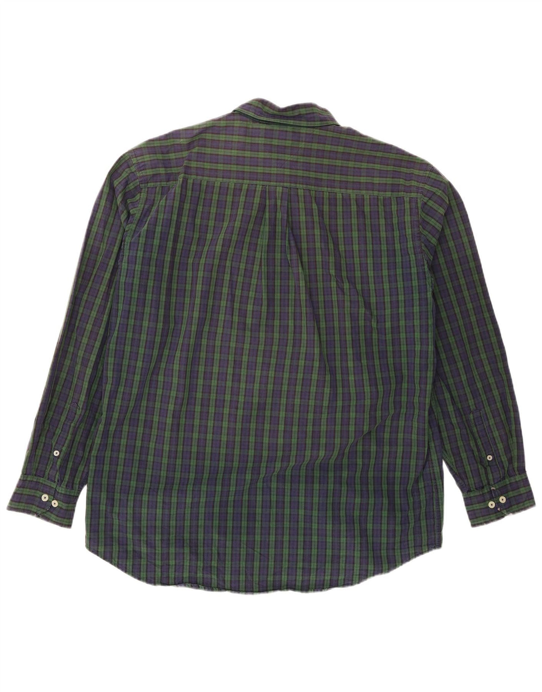 Camisa masculina Tommy Hilfiger XL azul marinho xadrez algodão