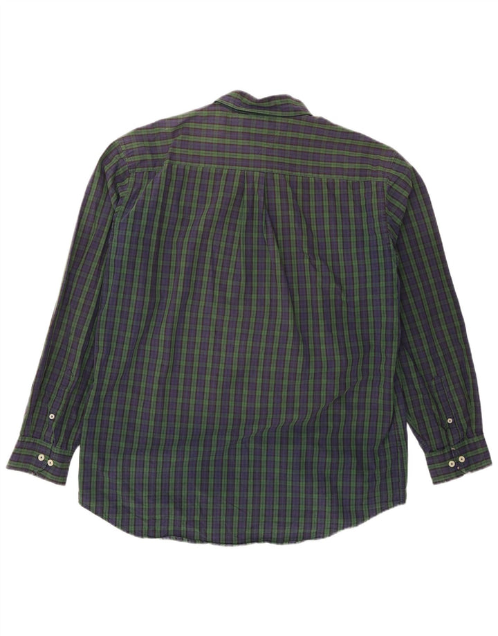 Camisa masculina Tommy Hilfiger XL azul marinho xadrez algodão