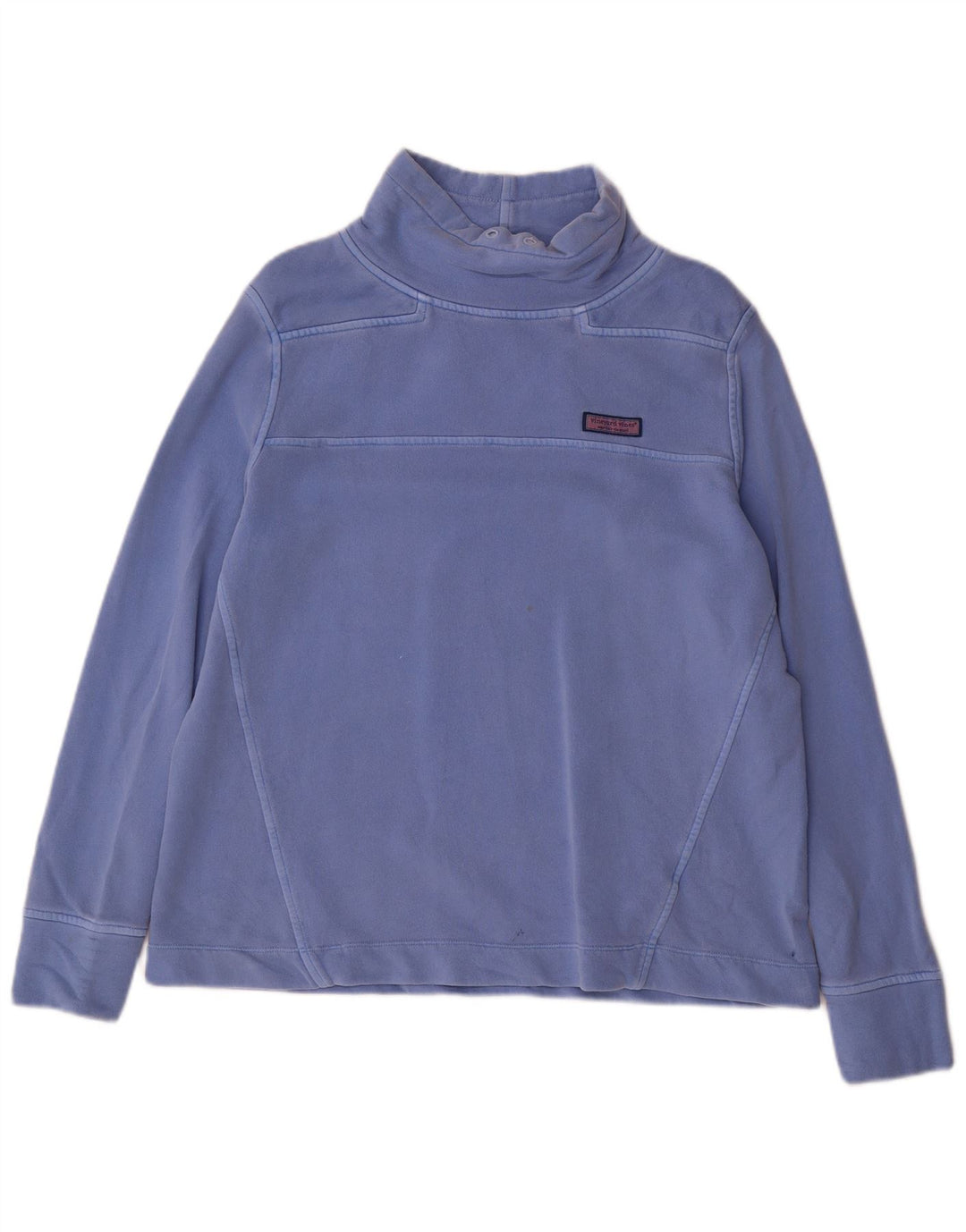Suéter feminino VINEYARD VINES UK 14 algodão azul médio