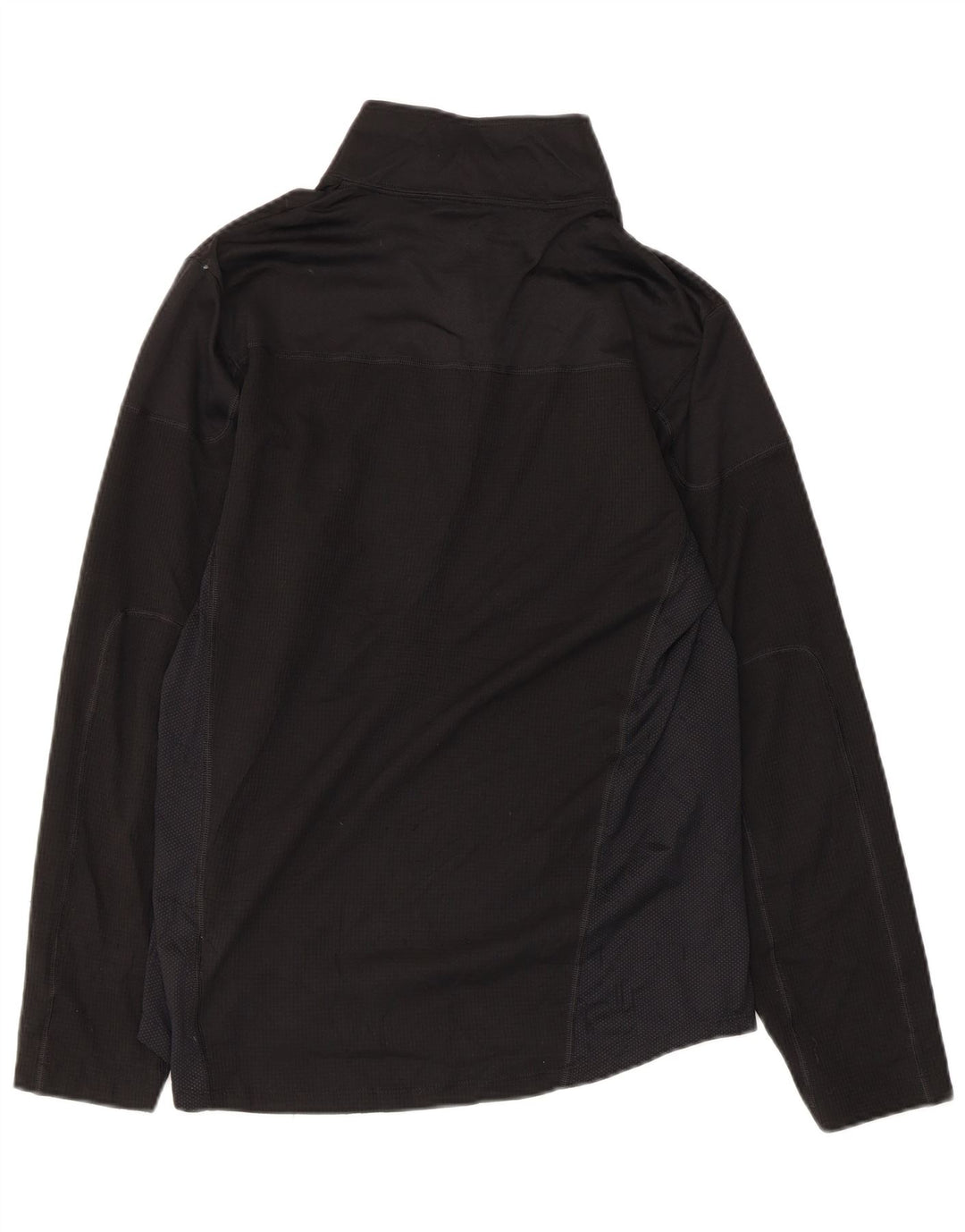 EDDIE BAUER Pulôver feminino com zíper e gola alta, pulôver, Reino Unido, 10, pequeno, preto