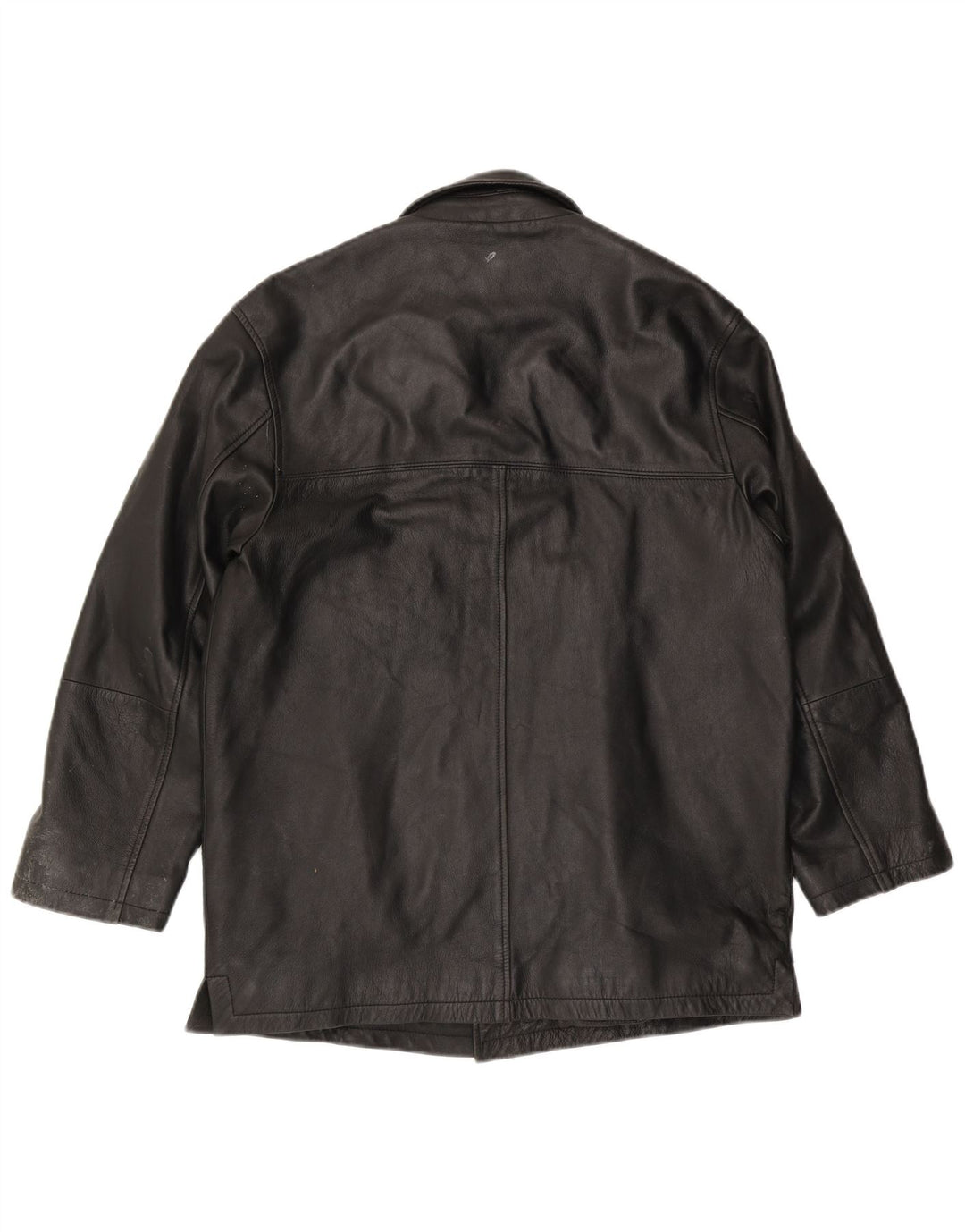 Jaqueta de couro masculina Kartel UK 40 grande preta