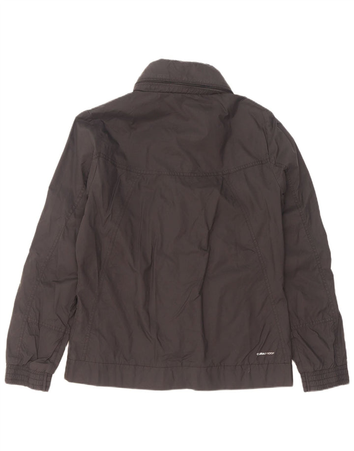 Adidas Womens Tracksuit Top Jacket UK 14 Grande Preto Poliamida