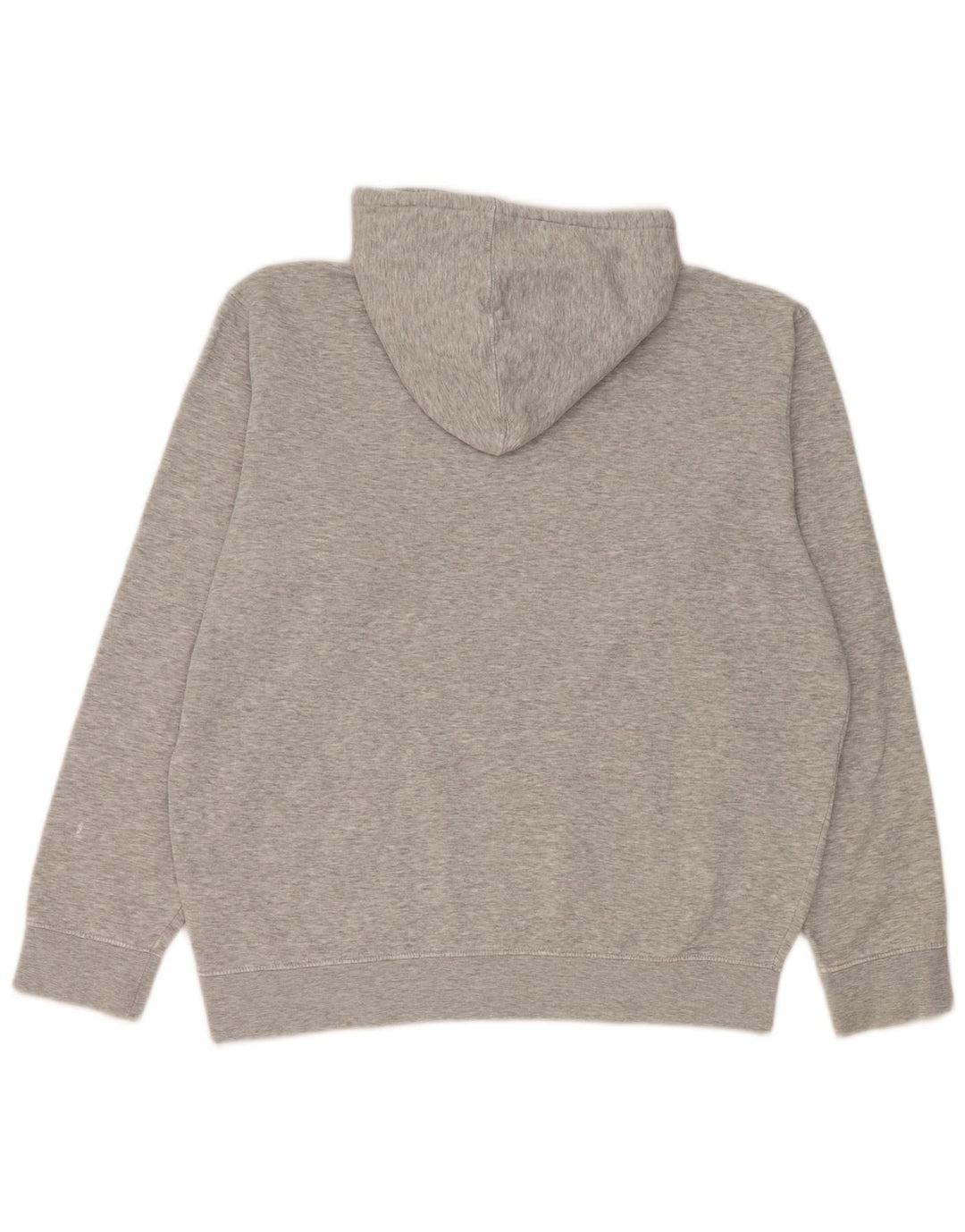 Suéter com capuz gráfico masculino Fila grande cinza manchado