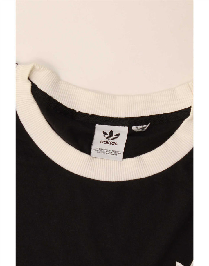 Adidas Mens Camiseta Top Grande Preto