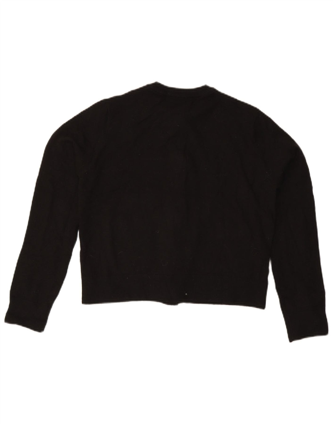 Zara Suéter Cardigan Crop Feminino Reino Unido 10 Pequeno Preto