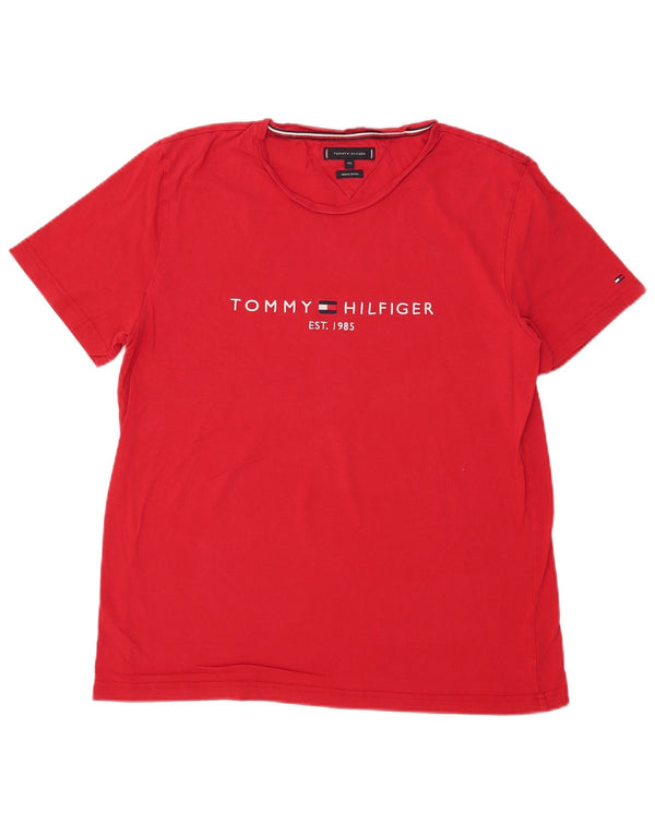 Tommy Hilfiger Feminino UK 20 2XL Algodão Vermelho