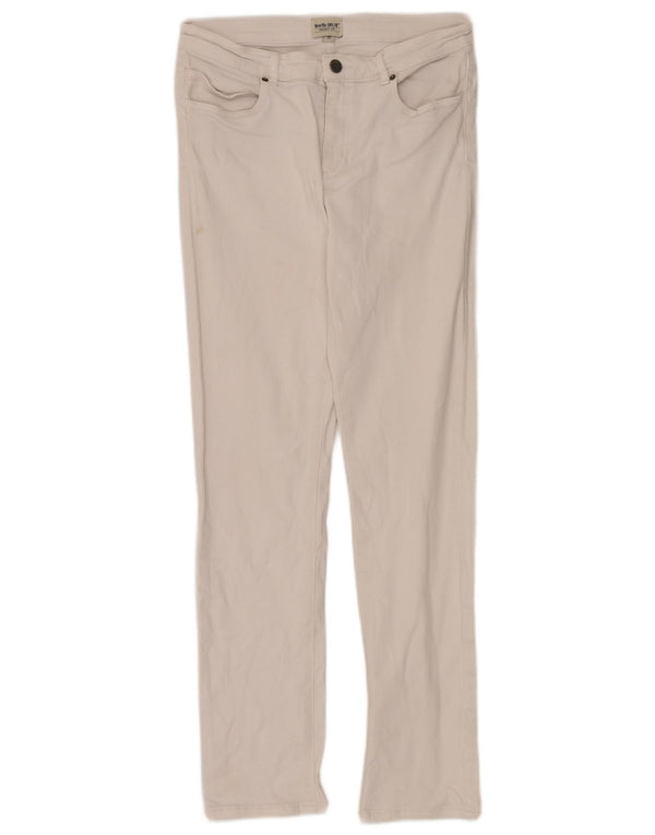 Jeans retos femininos White Stuff UK 12 médio W28 L28 algodão