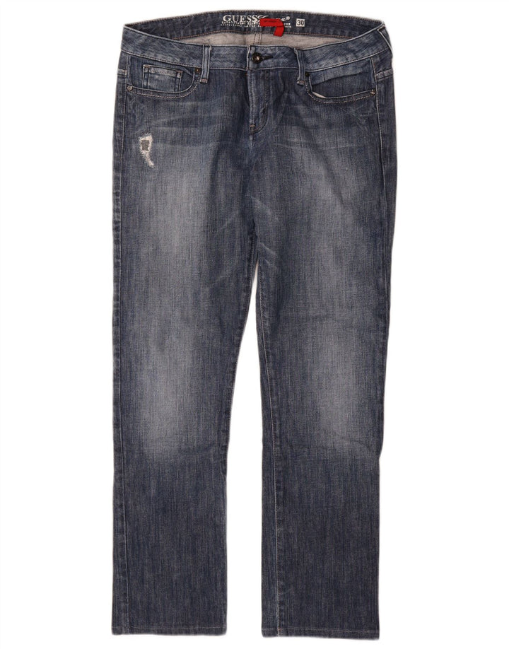 Guess Jeans Slim Feminino W30 L30 Azul Algodão
