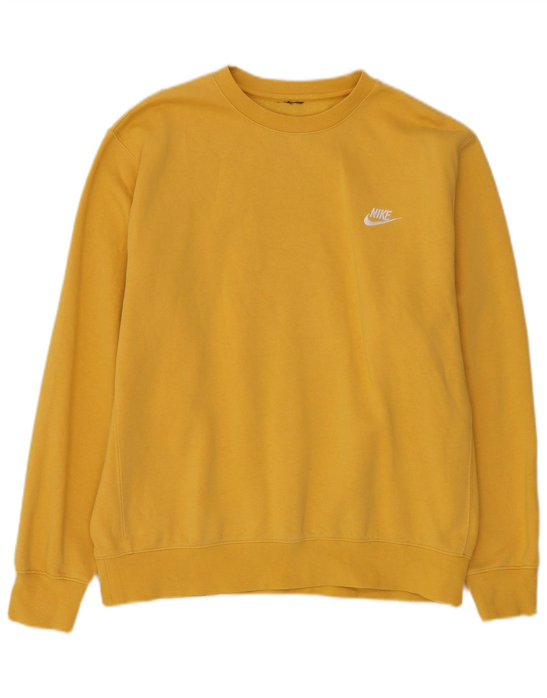 Nike Mens Moletom Jumper XL Amarelo Algodão