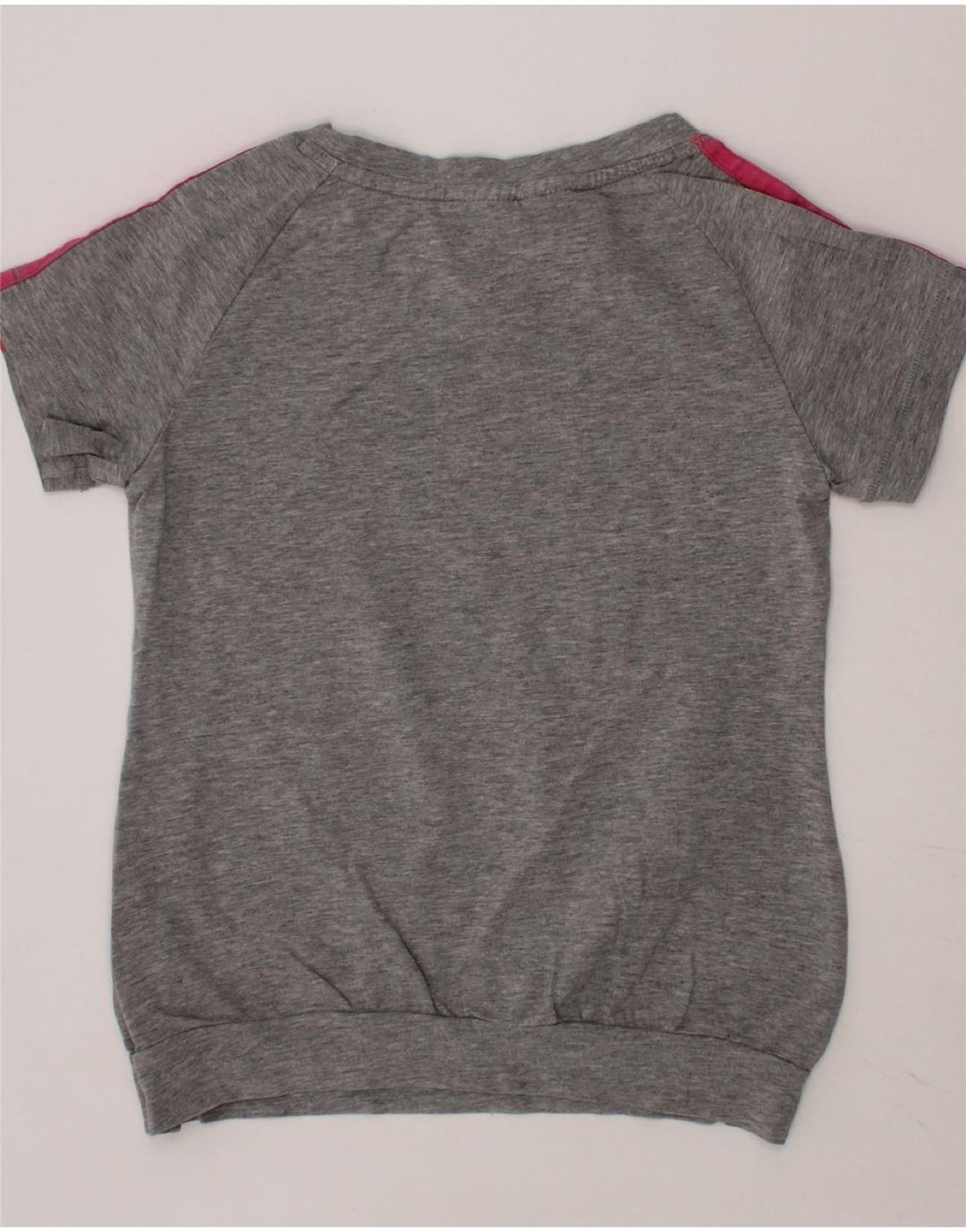ADIDAS Girls T-Shirt Top 7-8 Years  Grey Cotton Vintage Adidas and Second-Hand Adidas from Messina Hembry 
