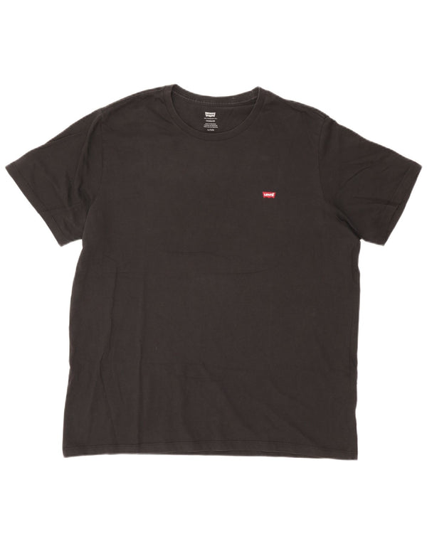 Camiseta masculina padrão Levi's Top XL algodão preto