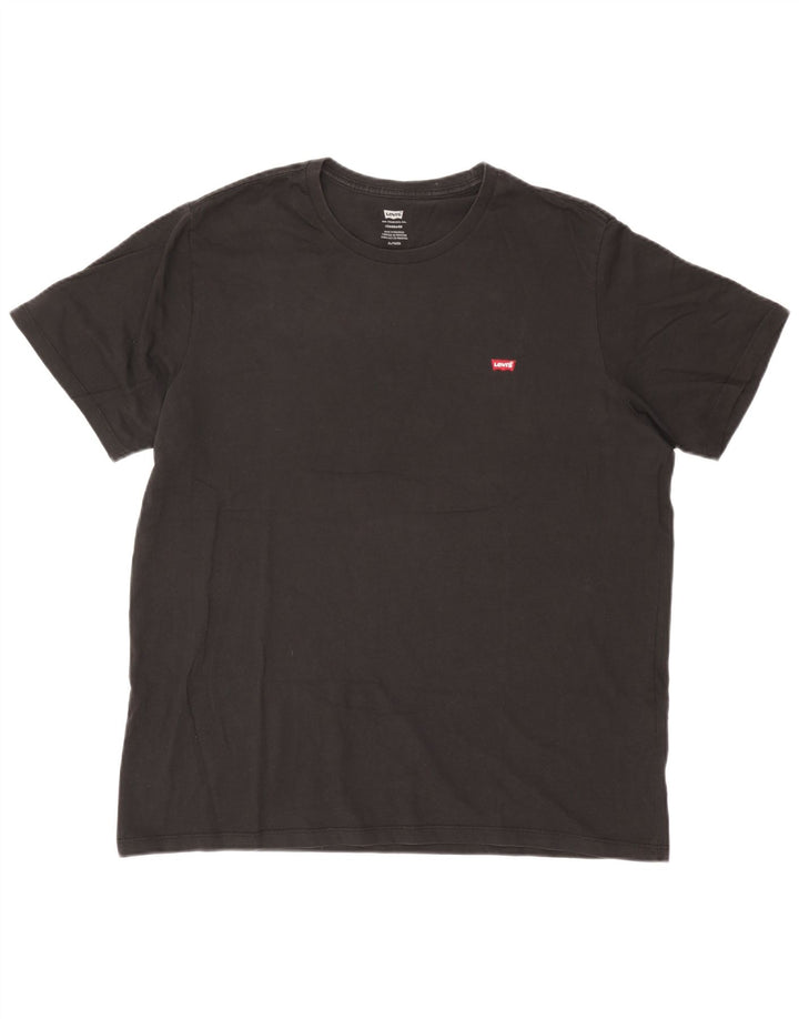 Camiseta masculina padrão Levi's Top XL algodão preto