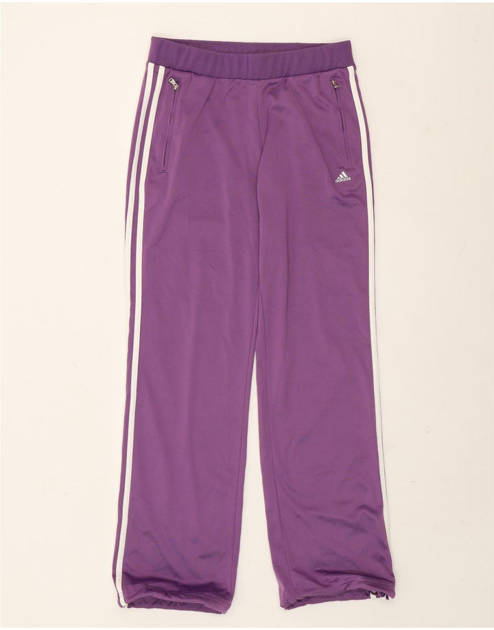 Calça de treino feminina Adidas UK 14 poliéster roxo médio