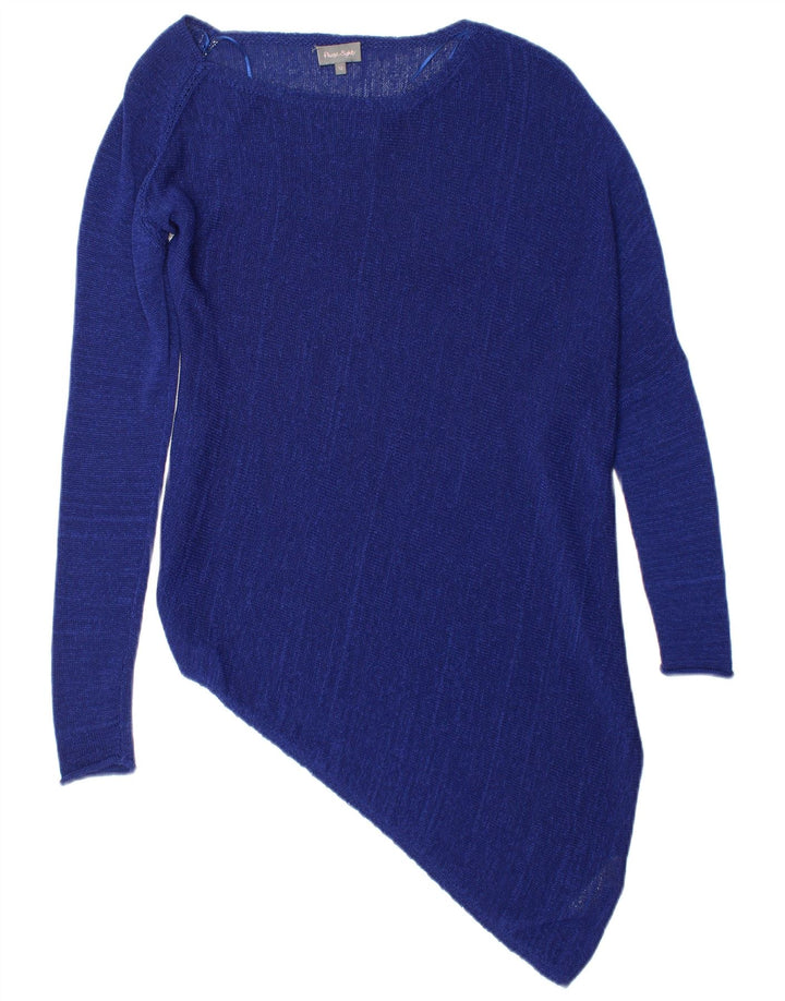 Suéter feminino Phase Eight com gola canoa Reino Unido 12 azul marinho médio