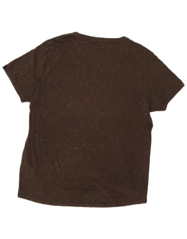Camiseta masculina Levi's Slim Fit grande algodão manchado cáqui