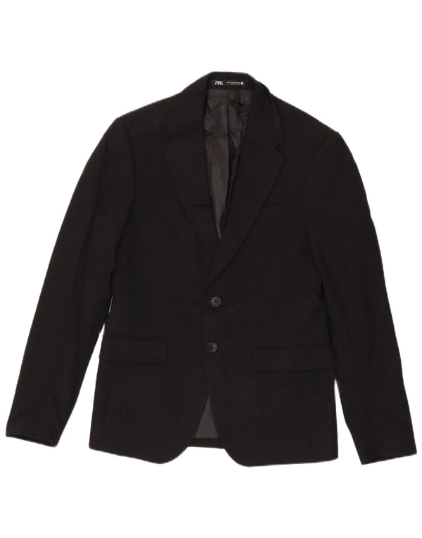Jaqueta blazer masculina ZARA com 2 botões EU 44 XS azul marinho viscose