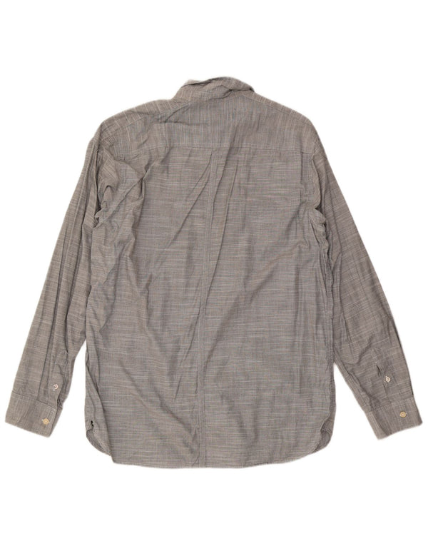 Camisa masculina Quiksilver XL algodão listrado cinza