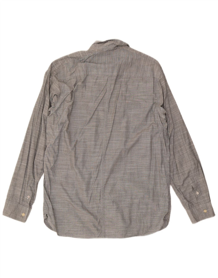Camisa masculina Quiksilver XL algodão listrado cinza
