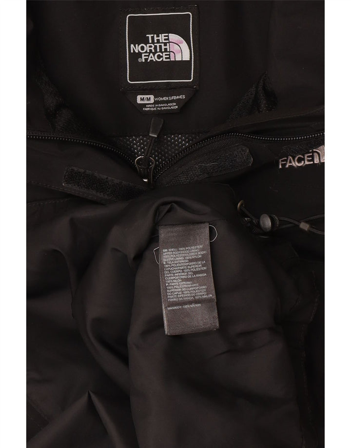 Jaqueta de chuva com capuz feminina The North Face UK 14 poliéster preto médio
