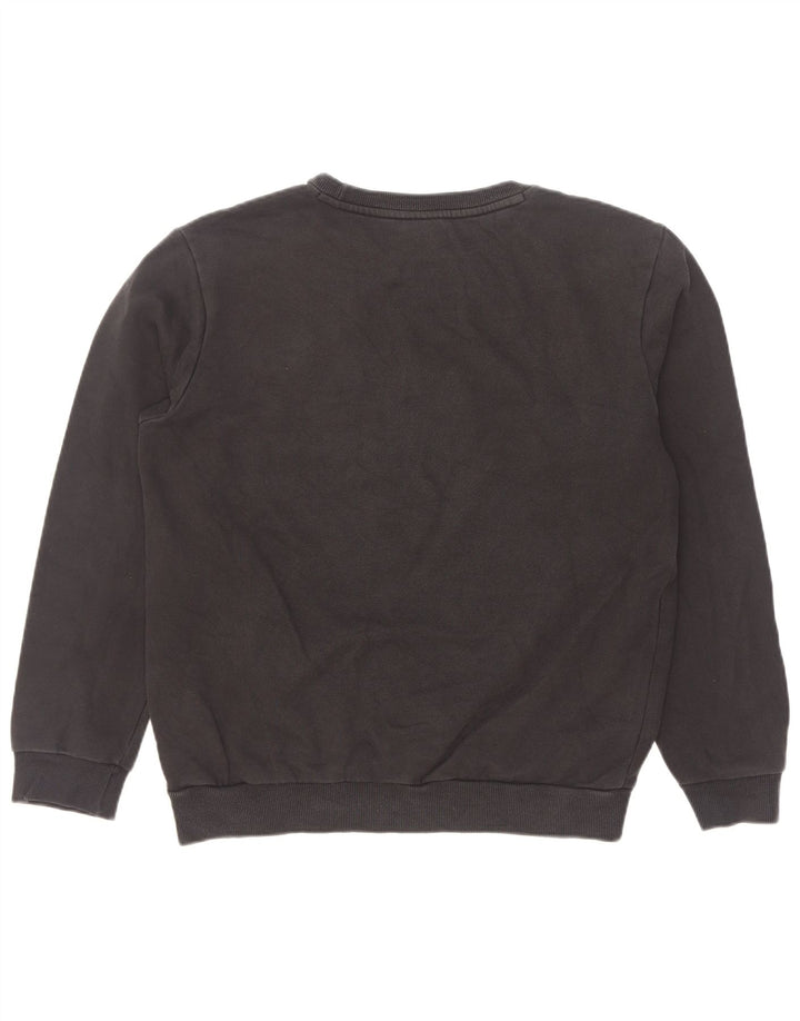 Puma Mens Graphic Moletom Jumper Pequeno Algodão Preto