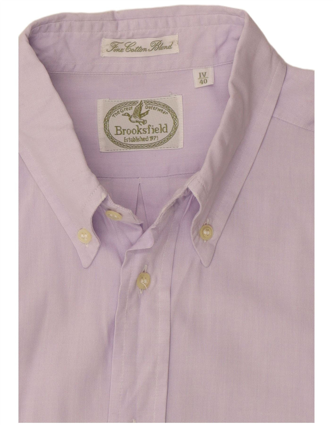 Camisa masculina Brooksfield tamanho 40 algodão roxo médio