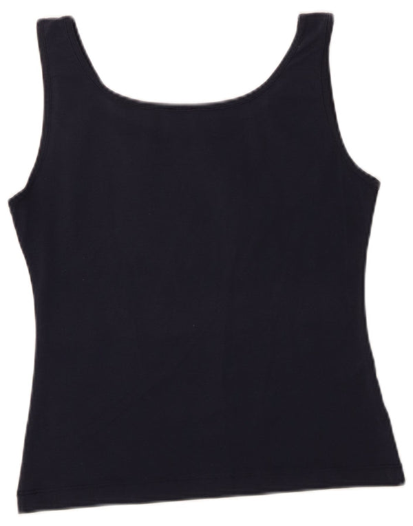 Top colete feminino Paul & Shark UK 12 médio azul marinho