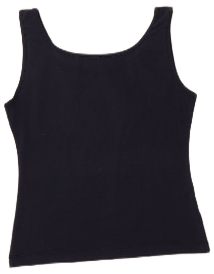 Top colete feminino Paul & Shark UK 12 médio azul marinho