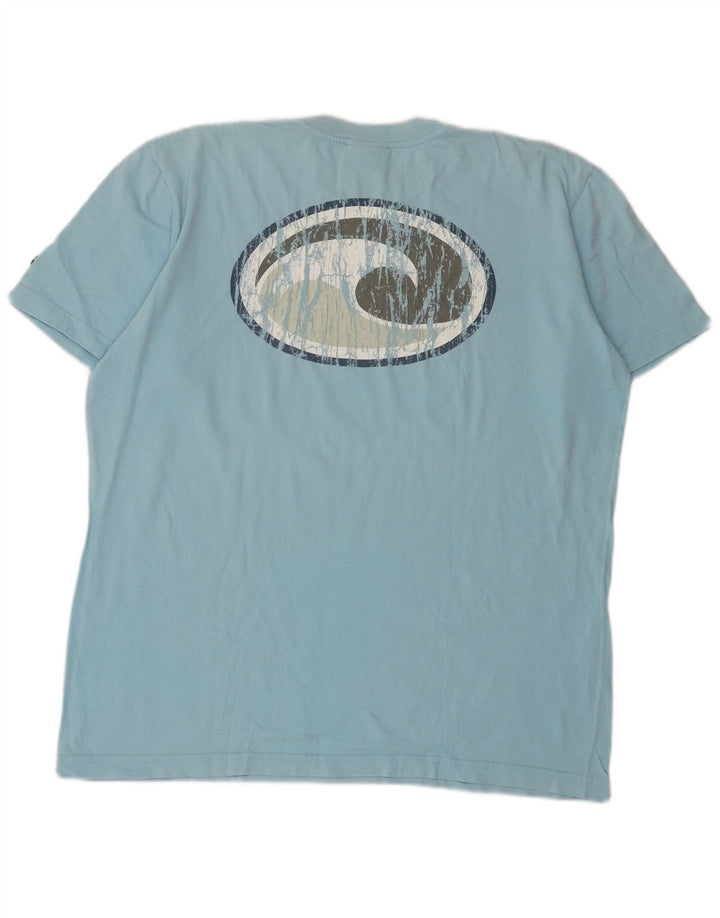 Camiseta gráfica masculina Murphy & Nye Top grande de algodão azul