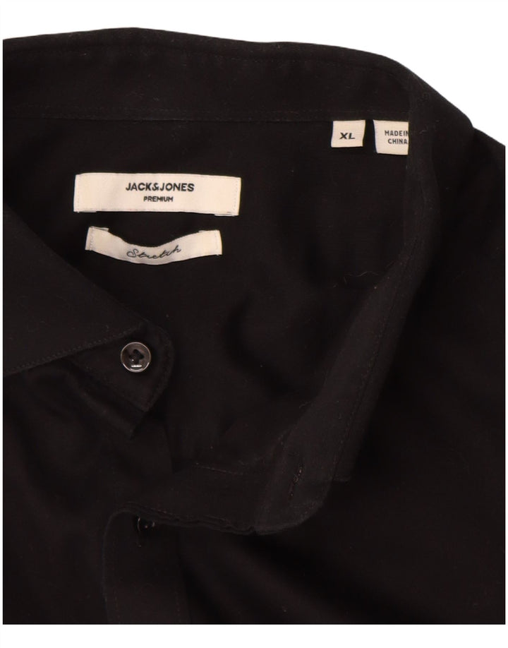 Camisa masculina JACK & JONES XL algodão preto