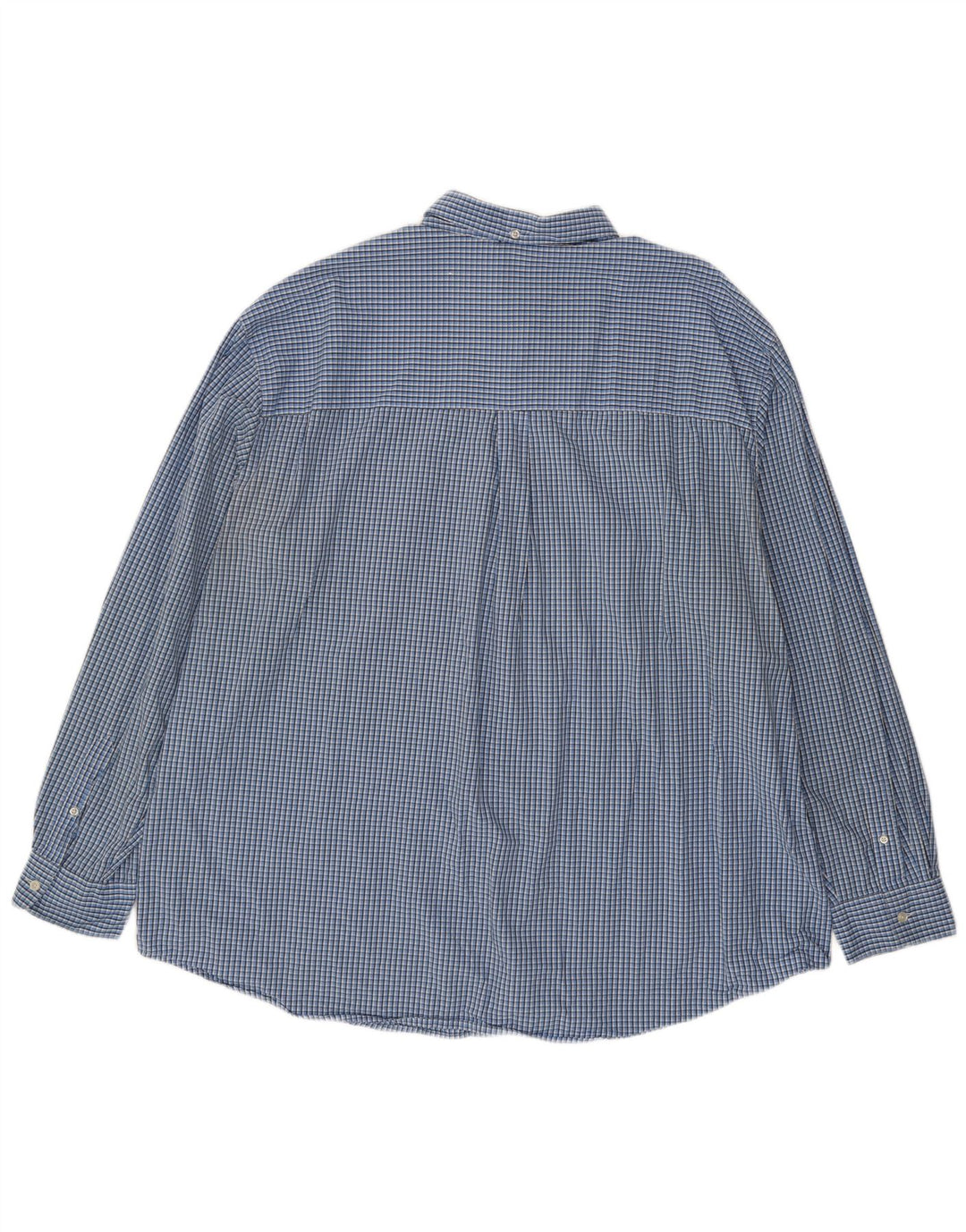 Camisa masculina Chaps 3XL algodão guingão azul