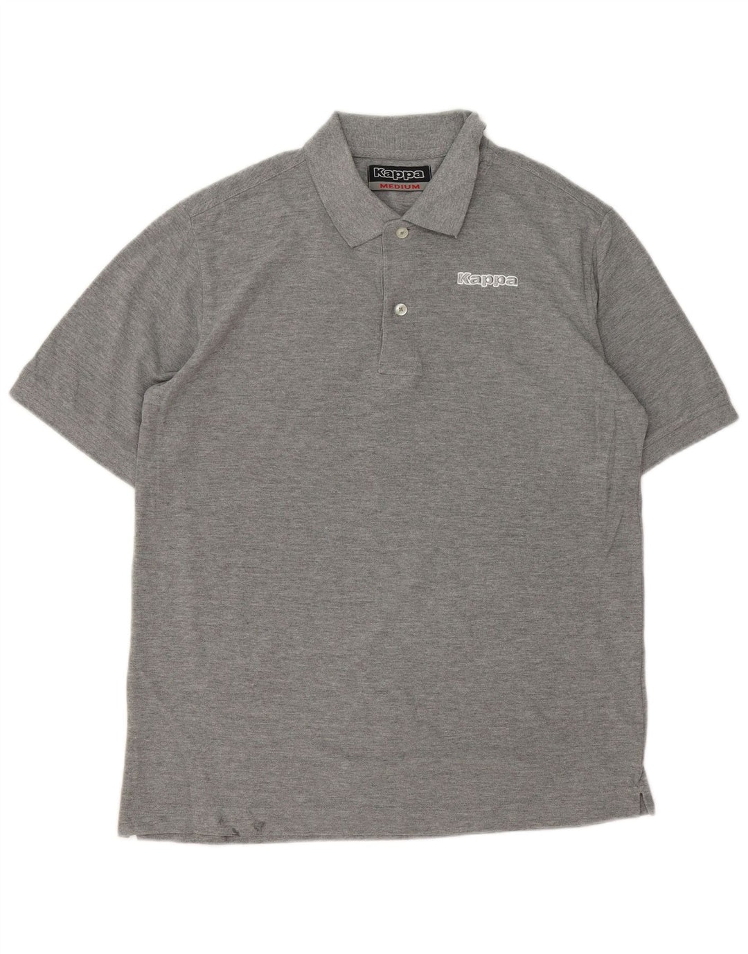 Camisa polo masculina KAPPA algodão cinza médio