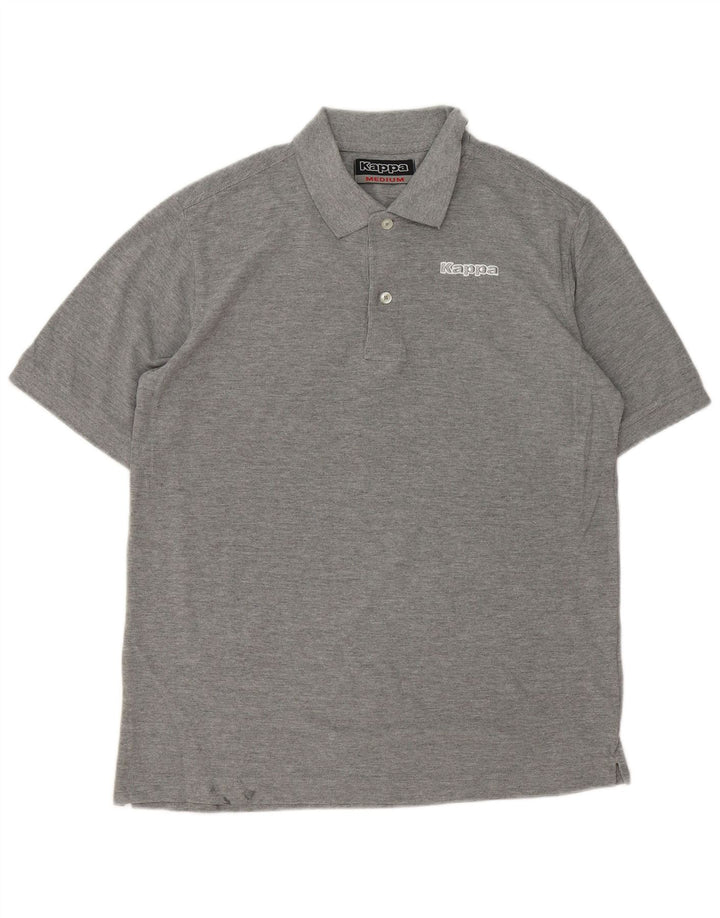 Camisa polo masculina KAPPA algodão cinza médio