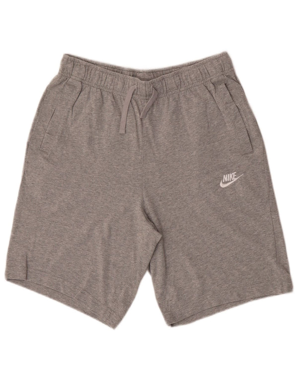 Nike Mens Sport Shorts Pequeno Algodão Cinza