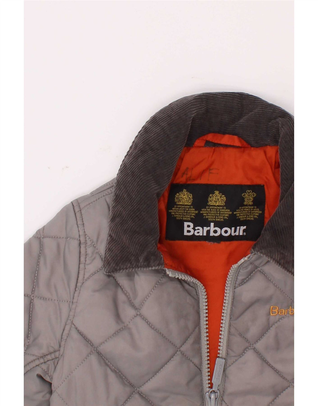 Jaqueta acolchoada Barbour Boys 3-4 anos cinza