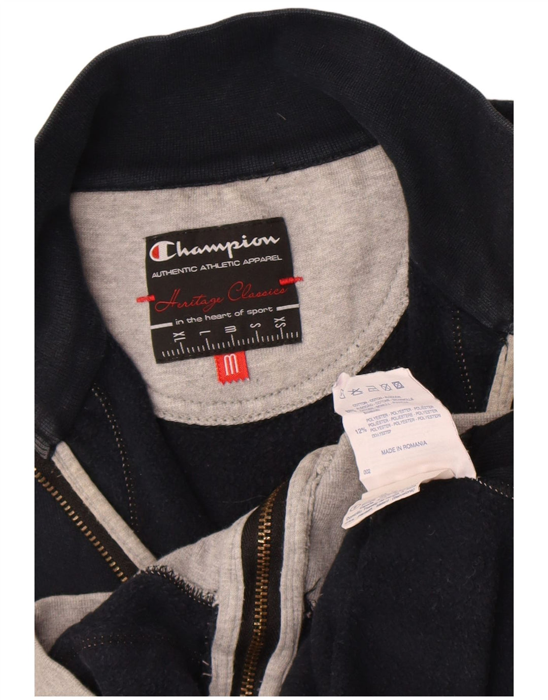 Champion Womens Tracksuit Top Jacket UK 14 Médio Azul Marinho